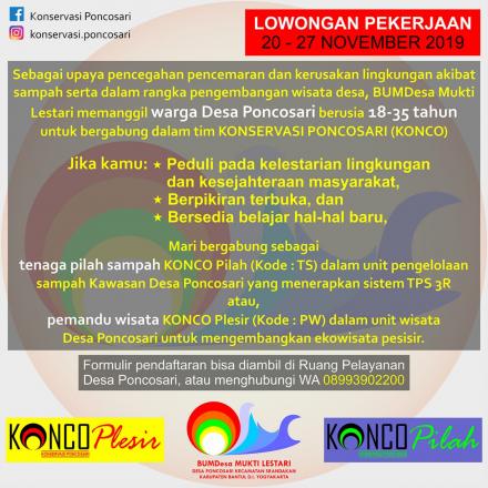 Lowongan Pekerjaan BUMDes Mukti Lestari